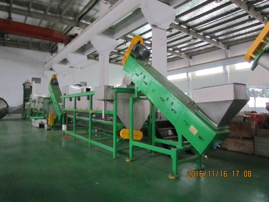 300kg/h, 500kg/h, HDPE 1000kg/h συντριβή μπουκαλιών και πλυντήριο