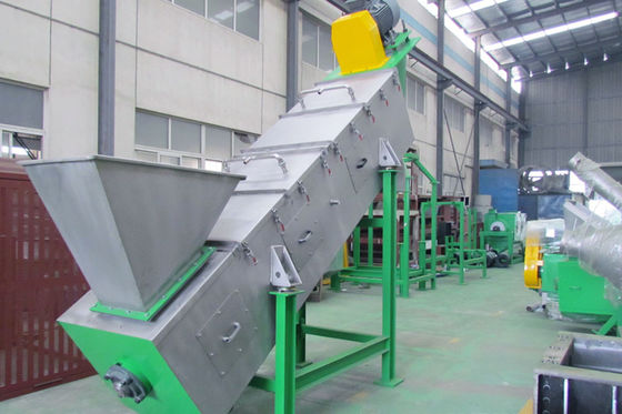 1500KG/H πλυντήριο τριβής υψηλής ταχύτητας, πλαστική γραμμή μηχανών ανακύκλωσης sS304