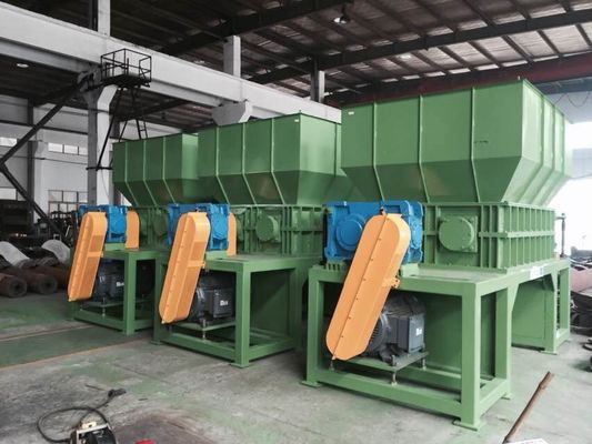 15ton/h διπλή μηχανή καταστροφέων εγγράφων άξονων ταινιών απορριμάτων
